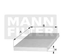 MANN-FILTER CUK 23 015-2 Filtro de aire de cabina - Filtro de Polen con Carbón activado - (set de 2) para Automóviles + Vehículos de transporte
