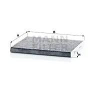 Filtro de cabina Filtro de carbón activado CUK 24 004 MANN-FILTER para KIA
