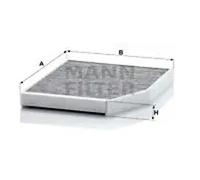 Filtro de cabina Filtro de carbón activado CUK 29 007 MANN-FILTER para FORD