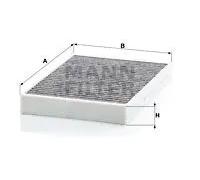 Filtro de cabina Filtro de carbón activado CUK 34 003 MANN-FILTER para VOLVO