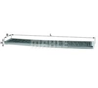 Filtro de cabina Filtro de carbón activado LAK 102 KNECHT para BMW ALPINA