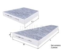 Filtro de cabina Filtro de carbón activado LAK 225/S KNECHT para BENTLEY VW