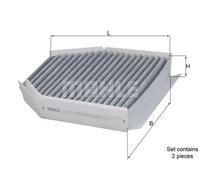 MAHLE LAK 278/S Filtro de habitáculo