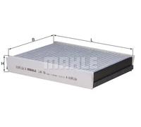 Filtro de cabina Filtro de carbón activado LAK 98 KNECHT para MERCEDES-BENZ