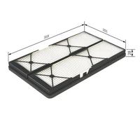 Filtro de cabina Filtro de partículas 1 987 432 044 BOSCH para MERCEDES-BENZ