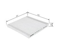 Filtro de cabina Filtro de partículas 1 987 432 063 BOSCH para VOLVO S40 I
