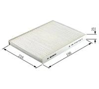 Filtro de cabina Filtro de partículas 1 987 432 092 BOSCH para MAZDA 6 Hatchback