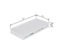 Filtro de cabina Filtro de partículas 1 987 432 184 BOSCH para CHRYSLER