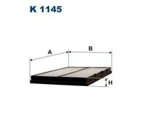 Filtro de cabina Filtro de partículas K 1145 FILTRON para ROVER MG