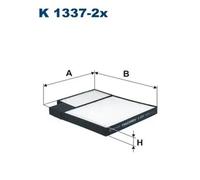 Filtro de cabina Filtro de partículas K 1337-2x FILTRON para KIA HYUNDAI