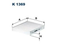 Filtro de cabina Filtro de partículas K 1369 FILTRON para SUZUKI SX4 S-CROSS
