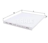 MAHLE Filtro de habitáculo LA 1159 Filtro de partículas Altura: 20,0 Ancho: 240 Longitud: 215,0