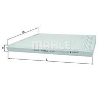 Mahle Original Filtro de habitáculo LA 129 – Filtro de partículas para Mercedes-Benz Clase C