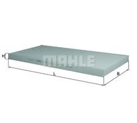 Filtro de cabina Filtro de partículas LA 170 MAHLE para MERCEDES-BENZ MAN IVECO