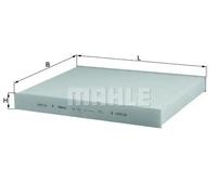 KNECHT (Mahle Original) Filtro de habitáculo LA 182 para Porsche, Volkswagen y Audi