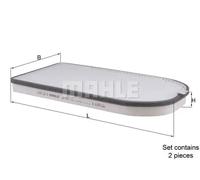 Filtro de cabina Filtro de partículas LA 613/S MAHLE para BMW ALPINA