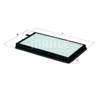 MAHLE LA 80 Filtro de habitáculo para BMW 3 Sedán (E36) 3 Coupé (E36) Filtro de