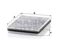 Filtro de cabina Maletero Filtro de carbón activado CUK 22 014 MANN-FILTER