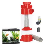 Filtro de caca de pescado, filtro limpiador de residuos de peces, separador externo para limpieza de tanques de acuario, filtración de cría de camarones y betta