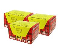Filtro de caf Kalita Wave Series KWF-155#22211, blanco, para 1 o 2 personas, 50 hojas x 3 paquetes