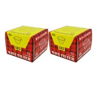 Filtro de caf Kalita Wave Series KWF-185#22210, blanco, para 2-4 personas, 50 hojas x 2 paquetes
