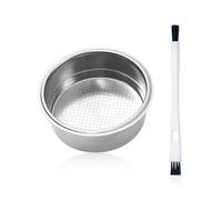 Filtro de Café de Acero Inoxidable Con Cepillo de Limpieza - Doble Cesta de Una Sola Capa - Accesorio Universal Para Cafetera