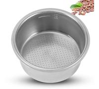 Filtro De Café De Acero Inoxidable, Filtro Cafe Acero Cesta De Filtro De Espresso De Cesta De Portafilter De Doble Capa De 51 MM Cest De Filtr Presurizado Para La Máquina De Café Espresso