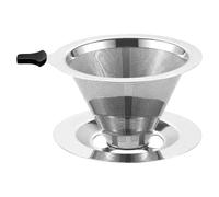 Filtro De Café De Acero Inoxidable: Filtro De Café De Cono De Goteo Sin Papel, Gotero De Café De Cono De Malla Sin Papel | Vierta Sobre El Filtro De Café Por Goteo, Herramientas De Cocina Manuales