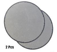 Filtro de café de acero inoxidable, paquete de 2, colador de metal reutilizable de 61 mm para cafetera Aeropress, acero inoxidable 304, fácil de limpiar