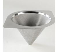 Filtro de café de acero inoxidable para Hario para V60 02/03, colador reutilizable con doble asa segura para una elaboración precisa, herramienta de café ideal para el día a día y viajes, rápido de