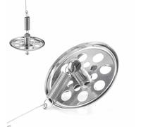 Filtro de café de metal reutilizable de 8 cm, filtro de café sifón con cadena, fácil de limpiar (1 unidad, incluye 100 paños de malla)