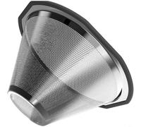 Filtro de café de metal reutilizable para Kalita Wave 185 Filtro de malla de acero inoxidable 304 para cero residuos de café Brewing malla fina gotero inserto apto para lavavajillas Filtro de café