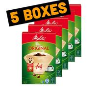 Filtro De Café De Papel Compostable Melitta Original 1X4 - 40 Filtros - 5 Cajas