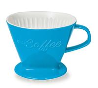 Filtro de Café de Porcelana, Tamaño de Filtro 4 (Azul Celeste) | Disponible en 6 Colores