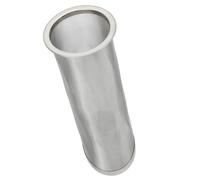 Filtro de café de preparación en frío para tarro de albañil, filtro de colador de infusor de té de café de acero inoxidable Filtro cilíndrico de malla de boca ancha reutilizable (8 * 21cm)
