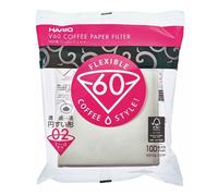 Filtro de café desechable Hario VCF-02-100W Papel Blanco 100 unidades
