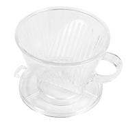 Filtro de café, MAGT Filtro de café de resina transparente Goteador de café de plástico Goteadores de café sin papel y reutilizables Herramientas para filtración de café