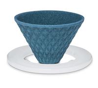Filtro de café reutilizable de cerámica para verter sobre gotero, sin papel, sostenible, ekubo de 1 a 2 tazas, fabricado en Japón (verde)