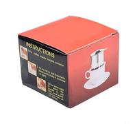 Filtro de café vietnamita de acero inoxidable, cafetera pequeña manual de 50 ml y 100 ml para café tradicional de Vietnam, espresso moca alternativa a mano