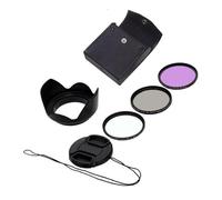 Filtro de cámara 52 55 58 62 67 72 77 MM UV CPL FLD Conjunto de filtros Circulares + Parasol de Lente de Flor de pétalo + Tapa de Lente, for Canon for Nikon for Pentax (Size : 72mm)