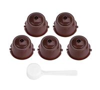 Filtro de Cápsula de café Reutilizable Bricolaje Su café Favorito Ahorre Dinero para la Máquina de café en Cápsulas Amantes del café Grado Alimenticio PP 304 Acero Inoxidable