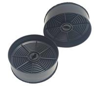 Filtro de carbón activado compatible con campana extractora Teka GFH 55 CNL1C, 2 piezas, Diámetro 12 cm, Altura 4 cm