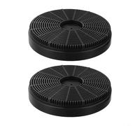 Filtro de carbón activado para campana extractora de cocina, 2 unidades, 150 × 30 mm, color negro, para un control eficaz de olores y un rendimiento duradero