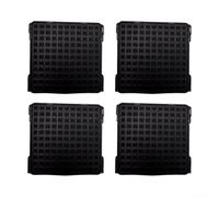 Filtro de carbón activado para nevera de repuesto para modelos 9096989 9882429 9882460, inserto de purificador de aire, accesorio fácil de instalar, 42 x 42 x 10 mm, negro (paquete de 4)