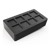 Filtro de carbón activo apto para Geberit Sigma 40 como tipo 1 Nr 242.555.00.1 DuoFresh
