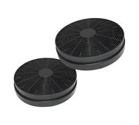 Filtro de carbón activo para campana extractora, juego de 2 unidades | Juego de 2 carbón activado, neutraliza eficazmente los olores de cocina, negro para óptica, fácil montaje, tamaño perfecto