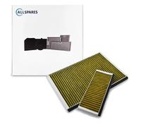 Filtro de carbón AllSpares CleanAir Plus (2 uds.) para campanas extractoras comp