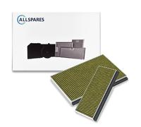 Filtro de carbón AllSpares CleanAir Plus (juego de 2) para campanas extractoras,