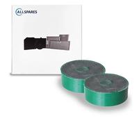 Filtro de carbón de larga duración AllSpares (2 unidades) para campanas extracto