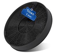 Filtro de carbón de repuesto para Electrolux 902979357/8 EFF62 196 mm de diámetro para filtro de olores, filtro de carbón activo para recirculación